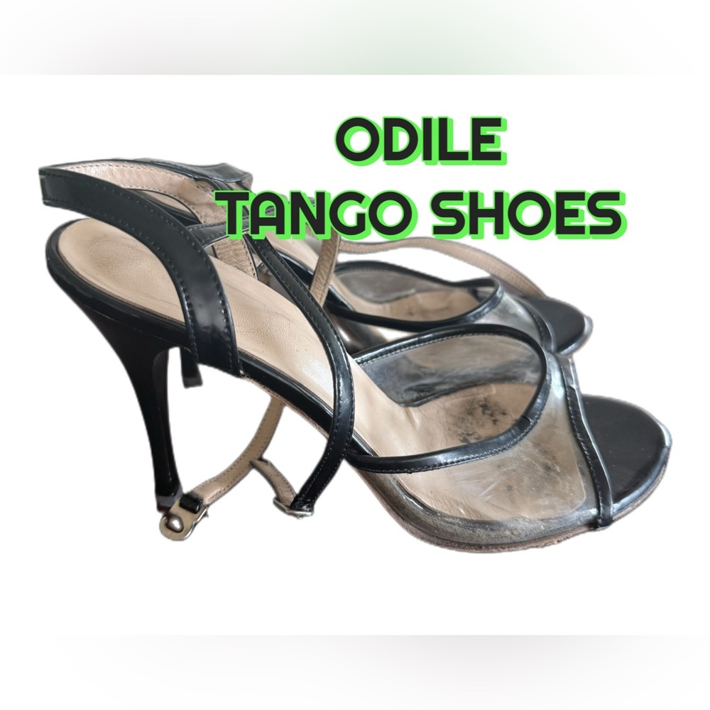 Odile - Tango Shoes - Black Strappy Heels (Size: 38 EU/8 US)